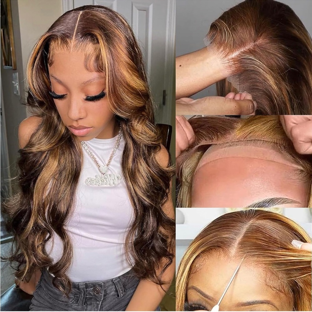 28 inch highlight wig